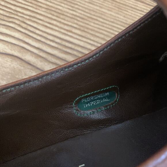 The Florsheim Shoe Men's Loafers Size 10.5 B Brown Leather Slip On Shoes - Picture 11 of 12